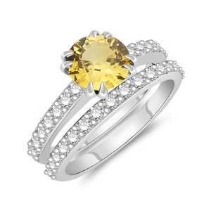 Yellow Sapphire/Pukhraj ring